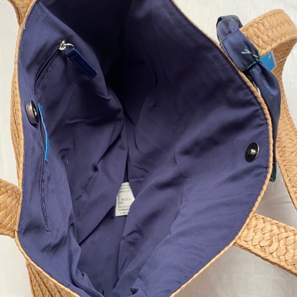 Draper James Everyday straw tote bag NWT - Picture 5 of 12